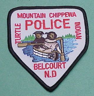 Belcourt North Dakota Mountain Chippewa Tribal Police Patch
