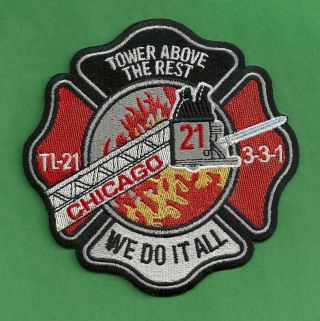 Chicago Fire Department Tower Ladder Company 21 Patch