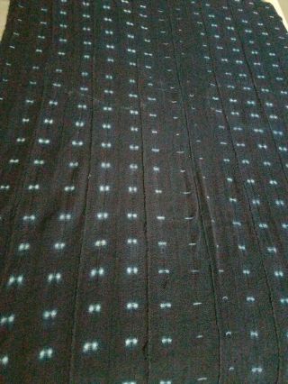 Authentic African Handwoven Indigo Mud Cloth Textile From Mali Size 68 