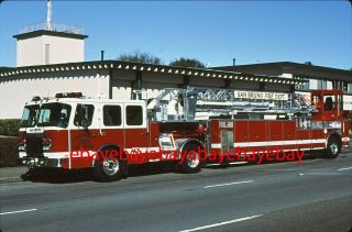 Fire Apparatus Slide,  Truck 51,  San Bruno / Ca,  2000 E - One Tiller