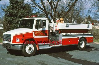 Fire Apparatus Slide,  Tanker 4,  Round Hill / Va,  1996 Freightliner / Superior