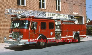 Fire Apparatus Slide,  Ladder 3,  Chincoteague / Va,  1996 E - One