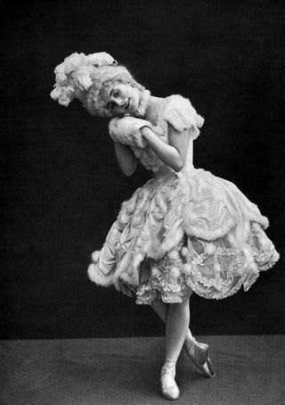 Old Large Photo Famous Russian Ballet Dancer Ballerina Anna Pavlova C1910 12