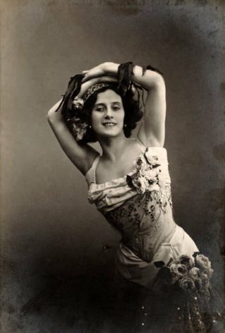 Old Large Photo Famous Russian Ballet Dancer Ballerina Anna Pavlova C1910 17