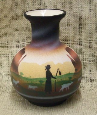 Cedar Mesa Native American Made Pottery Monument Valley Large Pot