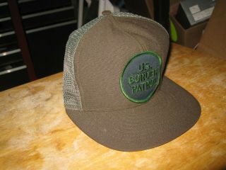 U.  S.  Border Patrol Green Uniform Hat Patch Obsolete