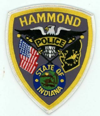 Hammond Police Indiana In Colorful Patch Sheriff