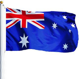 3x5ft Australia Flag Australian Football Banner Satin Material 90x150cm