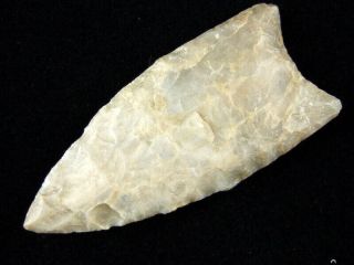 Fine Authentic 3 Inch Kentucky Clovis Point With Indian Arrowheads