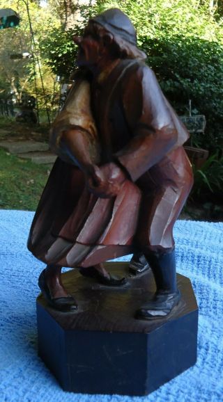 Anri Hand Carved Wooden Statue Man & Woman Dancing. 2