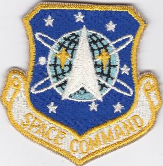 Space Command Patch,  Nasa,  Space Program Vintage,  Nos,  3 X 3 1/8 Inches