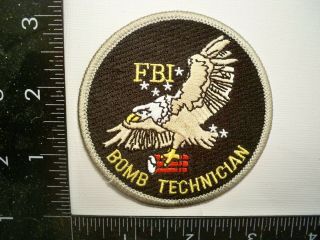 Federal Fbi Hqs Bomb Technicial Patch Washington,  Dc Police Fire Haz Mat Team