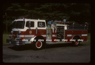 Fairfax County Va E12p 1973 Imperial 1983 E - One Pumper Fire Apparatus Slide