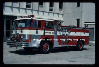 Washington Dc Engine 12 1983 Hahn Pumper Fire Apparatus Slide