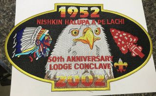 Oa Lodge 489 Nishkin Halupa A Pe Lachi Jacket Patch 2002 Texas Bc3