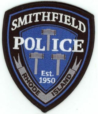 Smithfield Police Rhode Island Ri Colorful Patch Sheriff