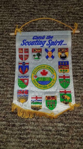 Canadian Boy Scouts Jamboree Pennant 1985