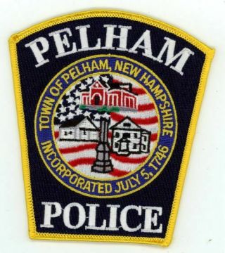 Pelham Police Hampshire Nh Colorful Patch Sheriff