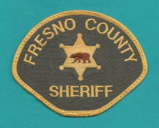 Early Issue California Police Sheriff Patch - Fresno County R30 2
