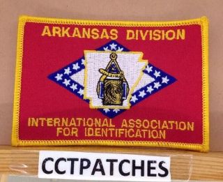 Arkansas Division International Association For Indentification Patch Ar