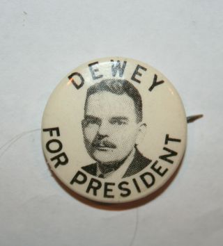 1944 Dewey Vs.  Roosevelt Fdr President Campaign Button Political Pinback Pin
