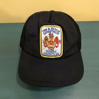 Vintage NWOT Fairfax County,  VA Fire & Rescue Department Ballcap Hat Unworn 2