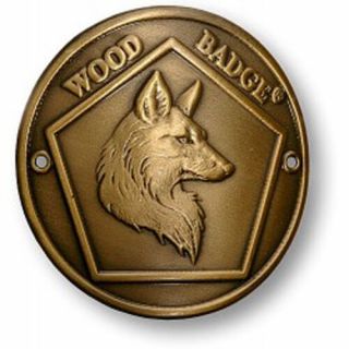 Wood Badge Bronze Antique Fox Hiking Medallion Woodbadge