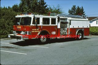 Fire Apparatus Slide,  Engine 2,  Richmond / Bc,  1990 Pierce / Superior