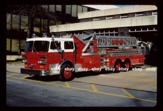 Rochelle Ny L1 1981 Sutphen Aerial Tower Fire Apparatus Slide