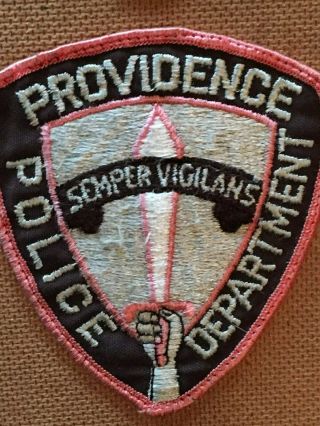 Providence Rhode Island Police Patch Pink?