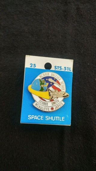 Rare Vintage 1986 Nasa Challenger Space Shuttle Pin Sts 51 L Wpin001