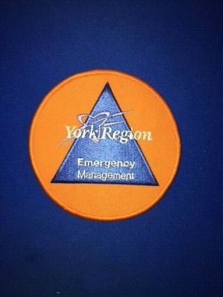York Region Emergency Management Patch,  Ontario Canada