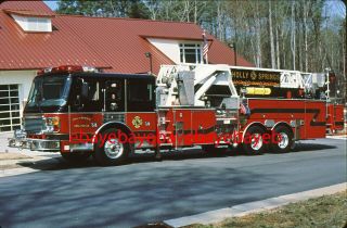Fire Apparatus Slide,  Ladder 1,  Holly Springs / Nc,  1999 Alf / Lti