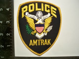 Federal Amtrak Police Patch Gold Var.  Passenger Railroad Rr Security Ofcr