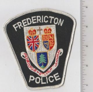 Fredericton Nb Brunswick Canada Police Dept Sheriff Office Patch