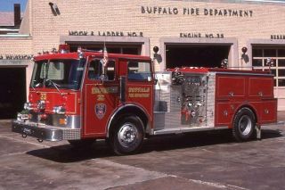 Buffalo Ny Engine 32 1984 Pirsch Pumper - Fire Apparatus Slide