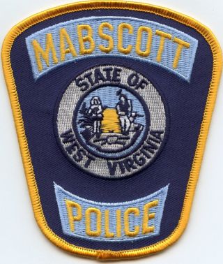 Mabscott West Virginia Wv Police Patch