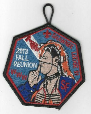 2013 Fall Reunion Patch Shawnee Lodge 51 [sphq1749]