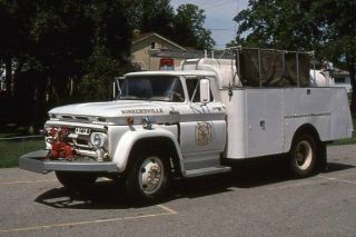 Kirkersville Oh 1957 Ford Tanker - Fire Apparatus Slide