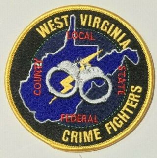 Fbi - Related Patch - West Virginia Crime Fighters - Color