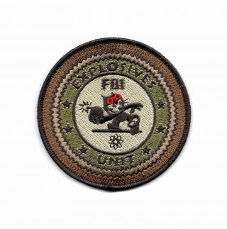 FBI Explosives Unit Felix with Bomb Detective Police Patch 2