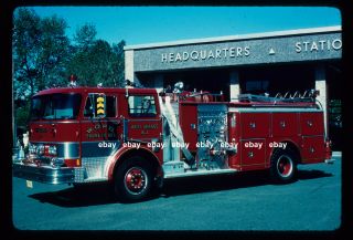 West Orange Nj 1980 Hahn Pumper Fire Apparatus Slide