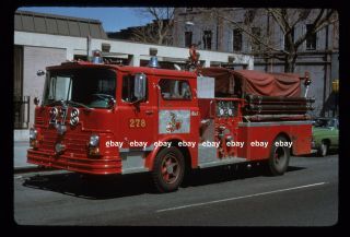 York City Engine 278 1969 Mack Cf Pumper Fire Apparatus Slide