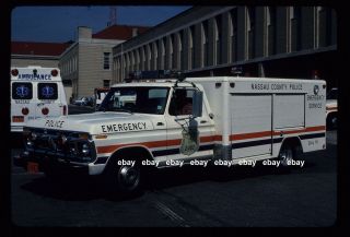 Nassau County Ny Police 1970s Ford F Esu Fire Apparatus Slide