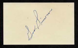 Gus Grissom Project Mercury Autograph Reprint On 1960s 3x5 Card