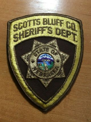 Patch Police Sheriff Scotts Bluff County Nebraska Ne