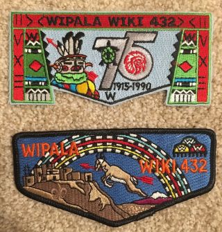 Boy Scout Order Of The Arrow Wipala Wiki Lodge 432 2 Flaps 75th Oa Anniversary,