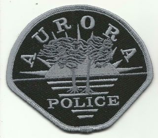 Aurora Nebraska Ne Police Patch Old Subdued Tactical Swat