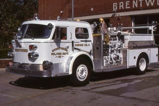 Brentwood Md 1969 American Lafrance Pumper - Fire Apparatus Slide