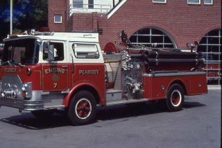 Peabody Ma Engine 7 1981 Mack Cf Pumper - Fire Apparatus Slide